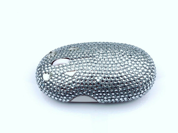 blingustyle Sparkle High Quality crystals Wireless Optical PC Mouse Silver