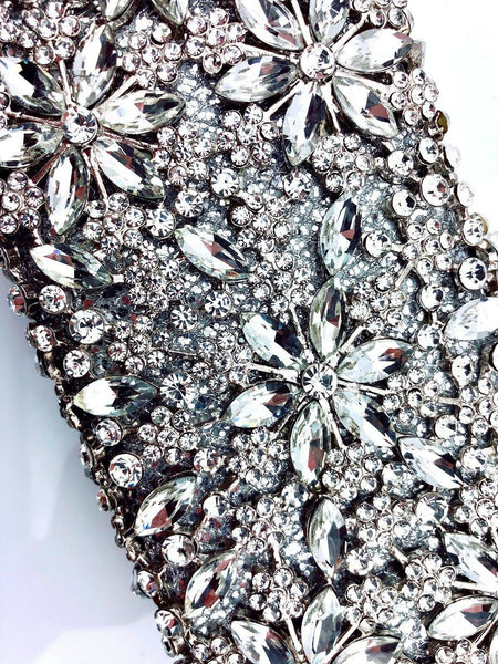 Blingustyle Sparkling Crystal Diamante Evening Party Clutch Bag