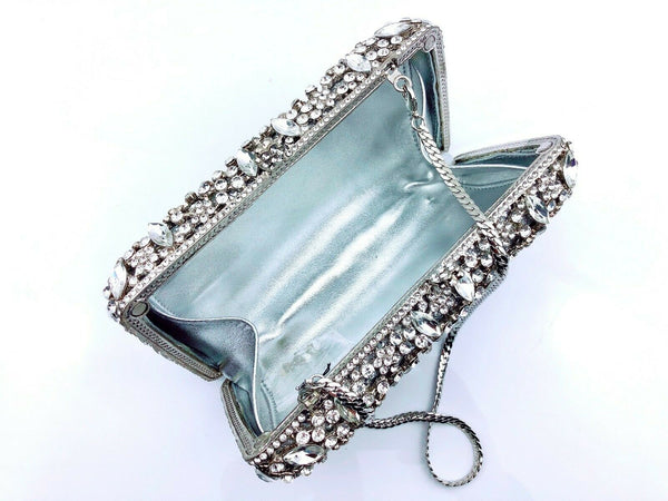 Blingustyle Sparkling Crystal Diamante Evening Party Clutch Bag