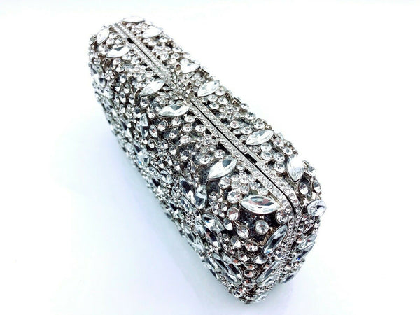 Blingustyle Sparkling Crystal Diamante Evening Party Clutch Bag