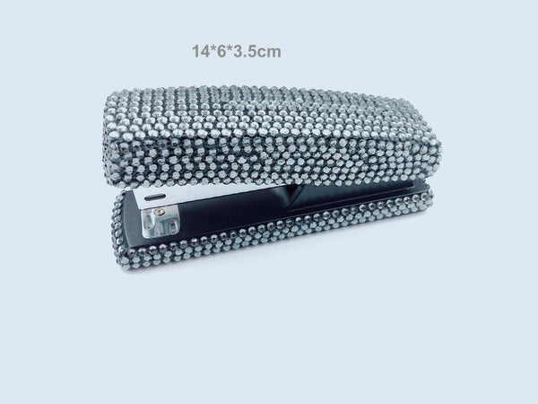 Blingustyle Sparkling Grey Iridescent Crystal Stapler Office/Home gift