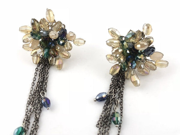 Blingustyle Vintage Fashion Jewelry Elegant sparkly crystals Dangle Earrings