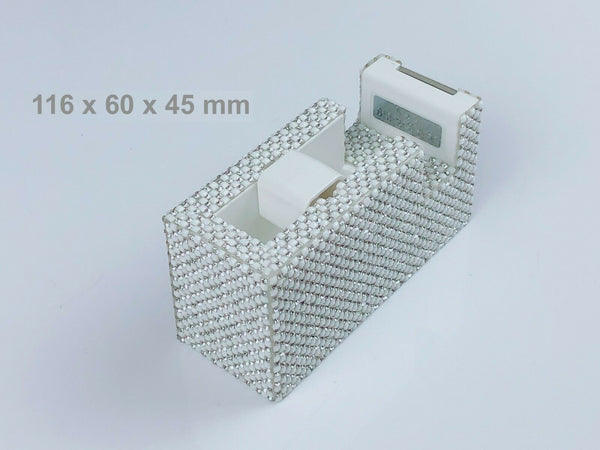 Blingustyle unique design Crystal Tape Dispenser white/s for office and home