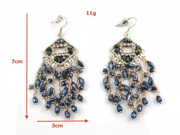 Blingustyle Vintage Fashion Jewelry Elegant sparkly crystals Dangle Earrings