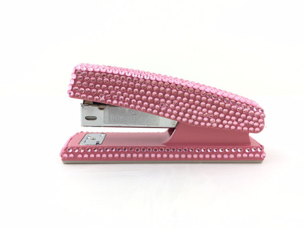 Blingustyle Sparkling Pink Iridescent Diamante Crystal Stapler Office/Home gift