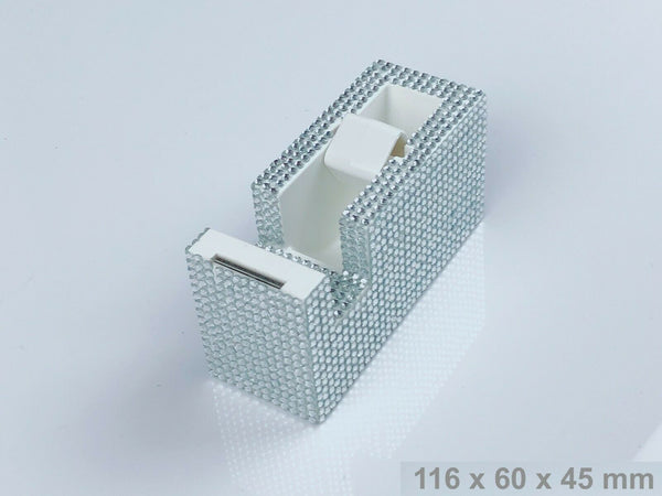 Blingustyle unique design Crystal Tape Dispenser silver for office and home