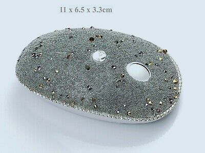 blingustyle Crystal/Grey Beads Wireless Optical Mouse 2.4GHz-Wireless PC Mouse