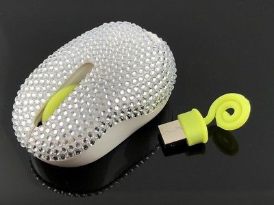 blingustyle Animal Chameleon design Crystal Optical 2.4GHz-Wireless PC Mouse