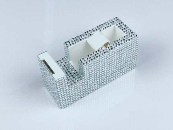 Blingustyle unique design Crystal Tape Dispenser silver for office and home