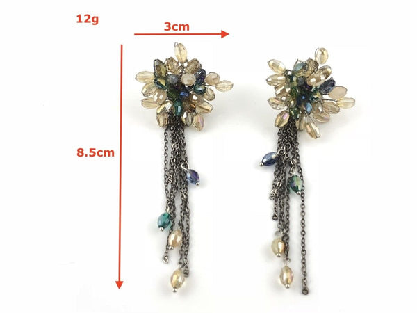 Blingustyle Vintage Fashion Jewelry Elegant sparkly crystals Dangle Earrings