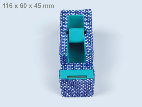 Blingustyle unique design Crystal Tape Dispenser blue/s for office and home