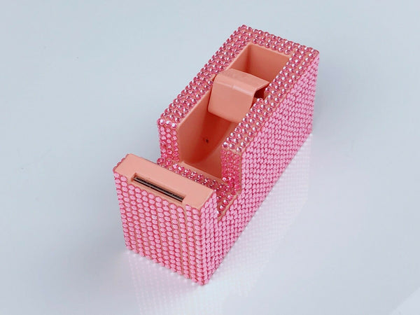 Blingustyle unique design Crystal Tape Dispenser pink for office and home